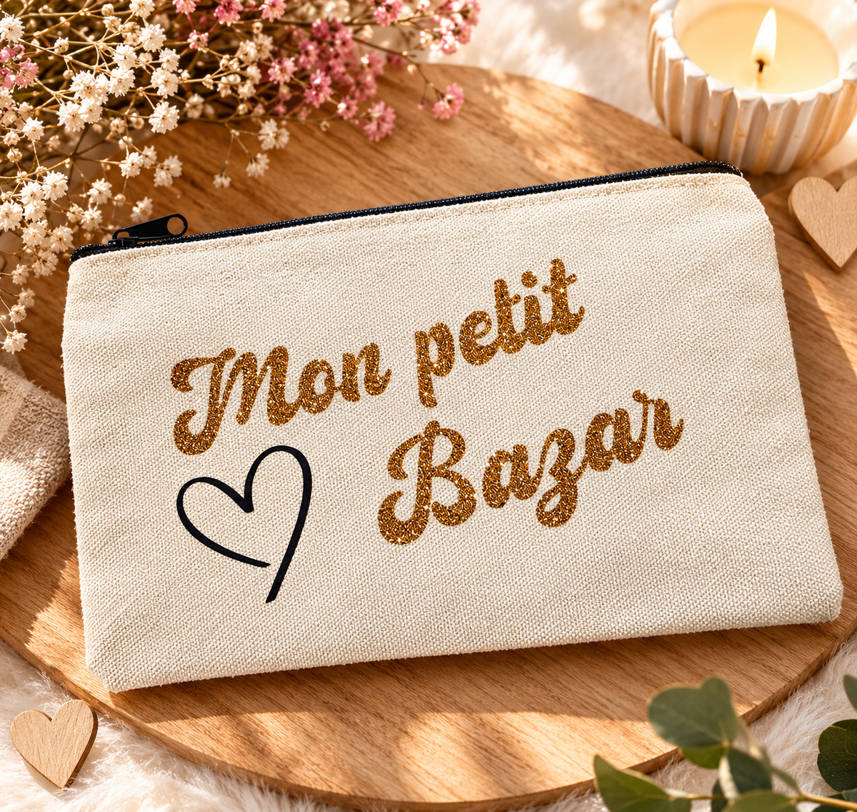 ✨ Pochette personnalisée – Mon petit Bazar